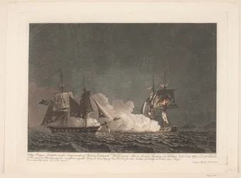 A batalha entre o brigue Lougen e um brigue inglês, 14 de março de 1808