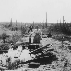 The Main Road, Hill 60, Bélgica, Primeira Guerra Mundial, c1914-c1918