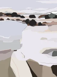 Paisagem de inverno abstrata