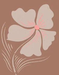 Flor Boho com toques terrosos