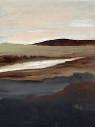 Paisagem fluvial terrosa