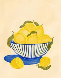 Taça de limão fresco