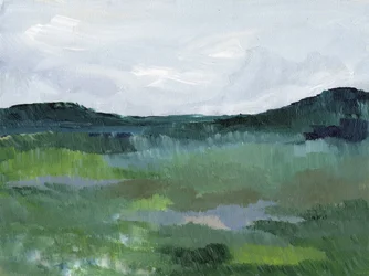 Paisagem abstrata verde