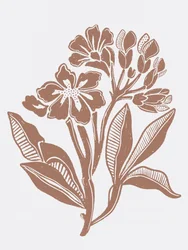 Ilustração floral rústica