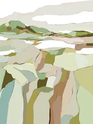 Paisagem abstrata serena