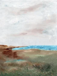 Paisagem serena da praia
