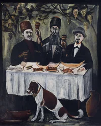 Festa numa pérgula de vinha