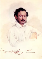 Retrato do duque decembrista Dmitry Shchepin-Rostovsky 1798-1858, 1839