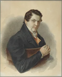 Retrato de Mikhail Naryshkin dezembrista 1798-1863, 1832