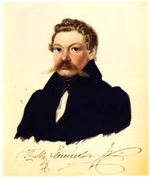 Retrato de Dezembrista Pyotr Mukhanov 1799-1854, 1832-1833