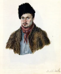 Retrato de Dezembrist Vasily Davydov 1793-1855, 1839