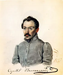 Retrato do conde dezembrista Sergey Volkonsky 1788-1865, 1837
