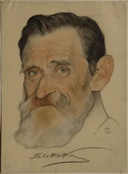 Retrato de Feliks Yakovlevich Kon 1864-1941, 1922