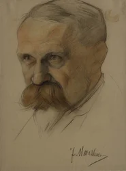 Retrato de Julian Marchlewski 1866-1925, início da década de 1920