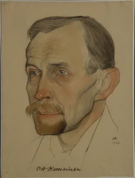 Retrato de Otto Wilhelm Wille Kuusinen 1881-1964, 1922