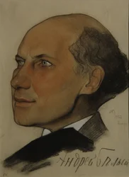 Retrato do poeta Andrei Bely 1880-1934, 1922