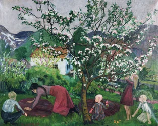 No Jardim, c.1914-15 (óleo sobre tela)