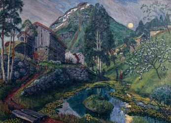 Luar no vale de Dvergs, ca 1915 (pintura)