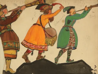 Figurino da ópera Snow Maiden de N. Rimsky-Korsakov, 1919