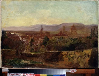 Florença (Itália) (Florença). Pintura de Nikolai Nikolayevich Ge (Gay) (1831-1894), óleo sobre tela