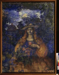 Projeto para a ópera ""Carmen"" de Georges Bizet (1838-1875). Obra de Nikolai Nikolayevich Sapunov (Sapunov) (1880-1912), têmpera sobre tela, por volta de 1905. Arte russa, século XX, simbolismo. Museu Estatal de Arte da República do Cazaquistão, Almaty (C