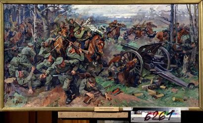 La cavalerie russe chargeant l