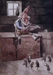 O duende brinca de dançar