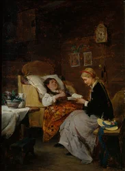 Visita a um Paciente (óleo sobre tela)