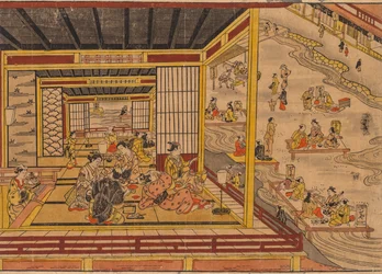 Casa de chá ao lado do rio Kamo em Kyoto