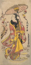 O ator Arashi Wakano, c. 1738., c. 1738.