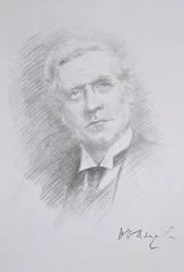 Retrato de Herbert Henry Asquith (1881-1947), de um álbum da Entente Cordiale, 1909