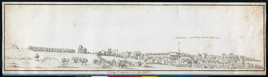 Charonne, c.1677 (caneta e tinta com lavagem em papel)
