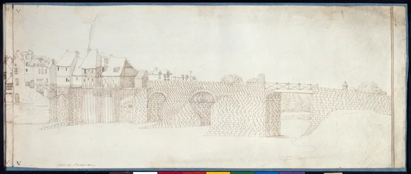 Panorama de Charenton (caneta e tinta sobre papel)