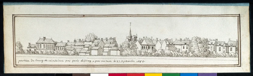 Parte da comuna de Vincennes (caneta e tinta sobre papel)