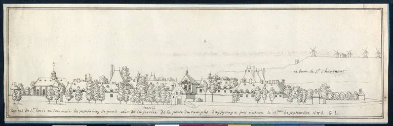 Os Cartuxos do Palácio do Luxemburgo (caneta e tinta sobre papel)