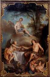 Vénus, Baco e Amor. Pintura de Nicolas Coypel (1690-1734)