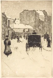 Boulevard Clichy na neve