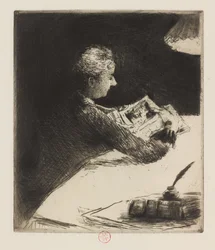 Leitura à noite, 1864-94
