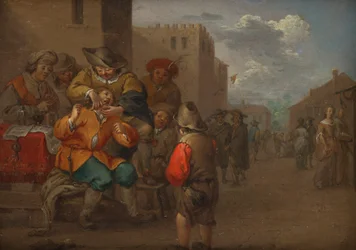 Dentista na praça da vila
