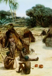 Uma aldeia nas novas ilhas, 1908