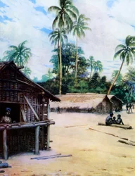 Uma aldeia nas Ilhas Salomão, 1908
