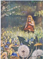 As Campainhas de Maio e as Flores: "Agora sei que mais pode ficar em casa, os sinos de Maio chamam-me assim (cor litho)