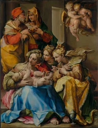 Sagrada Família com as santas Ana, Catarina de Alexandria e Maria Madalena