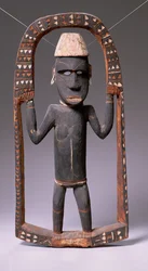 Figura da Canoa House, Ilhas Salomão (madeira)