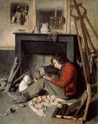Interior do estúdio, 1845.