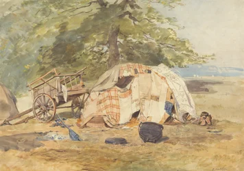Um acampamento para ciganos