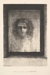 Um véu, uma imagem impressa, 1891.