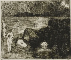Visão de sonho, c.1880 (gravura e ponta seca sobre papel de marfim)