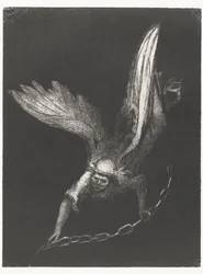 Engel conheceu een ketting em zijn handen Depois disso eu vi um anjo descendo do céu que tinha a chave do abismo e uma grande corrente na mão (título do objeto) Apocalipse de São João (título da série) Openbaring van Johannes (título da série)