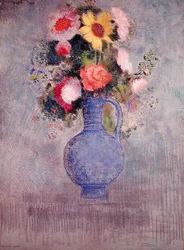Flores (pastel sobre papel)